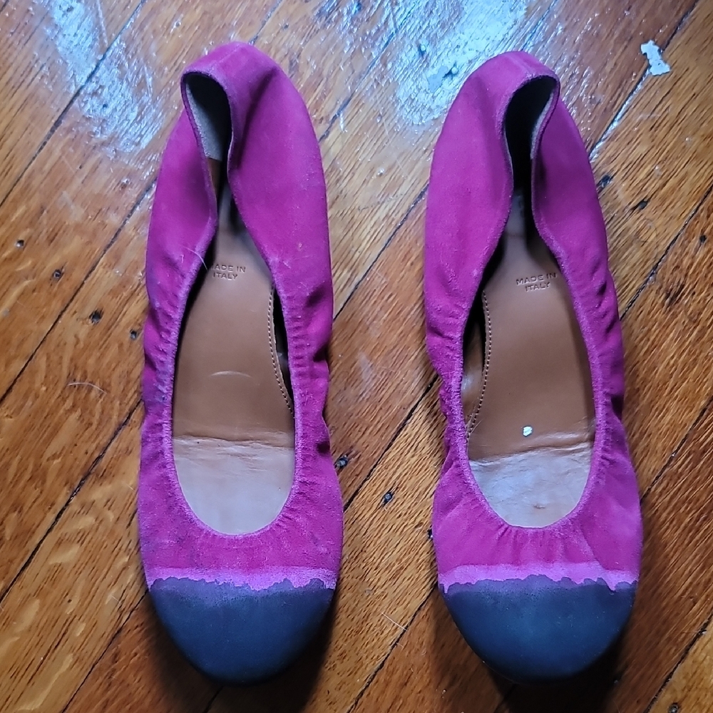 Stylish Pink and Gray Women's Flats